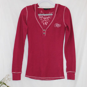 Fox Large Hoodie Sweatshirt Long Sleeve T Shirt